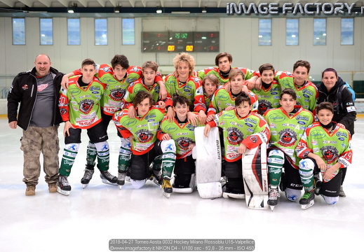 2018-04-27 Torneo Aosta - Hockey Milano Rossoblu U15-Valpellice (2-4)